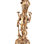 Pure Brass Resting Ganesha Statue Nepalese 12 Inch - Premium Himalayan Art | Jaipurio